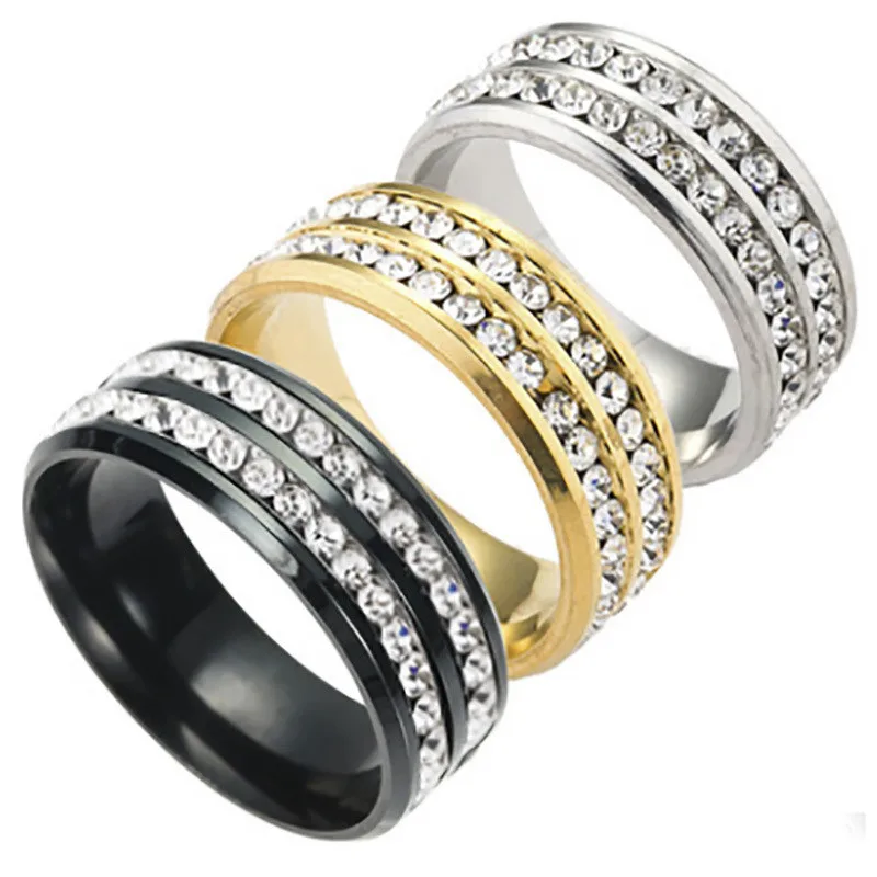 Simple Fashionable Unisex Micro-Inlaid Zircon Rings For Women Men Engagement Party Wedding Jewelry Couple Accessories Size 6-12
Simple Fashionable Unisex Micro-Inlaid Zircon Rings For Women Men Engagement Party Wedding Jewelry Couple Accessories Size 6-12
