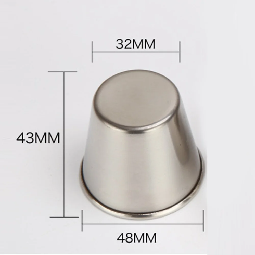 8pcs Stackable Design Stainless Steel Cups 45ml Sauce Pots Ramekins Condiment Serving Containers Durable 
8pcs Stackable Design Stainless Steel Cups 45ml Sauce Pots Ramekins Condiment Serving Containers Durable