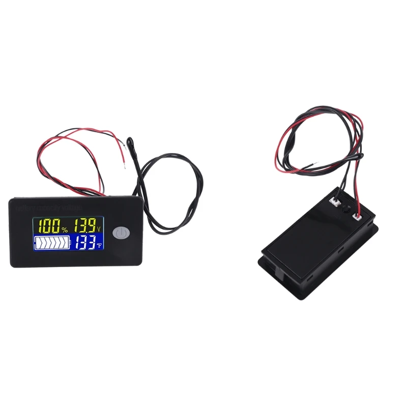 Upgraded Battery Capacity Indicator with Voltage Alarm & Thermometer DC 10-100V Li-ion Lifepo4 Lead acid Battery Monitor
Upgraded Battery Capacity Indicator with Voltage Alarm & Thermometer DC 10-100V Li-ion Lifepo4 Lead acid Battery Monitor