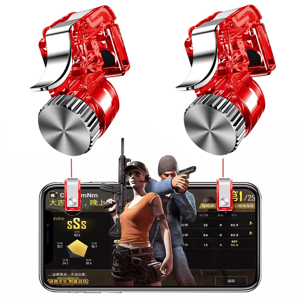1 pair Gamepad Joystick For PUBG Joypad Trigger Fire Button Aim L1 R1 Key L1R1 Shooter Controller fingertips for pubg games
1 pair Gamepad Joystick For PUBG Joypad Trigger Fire Button Aim L1 R1 Key L1R1 Shooter Controller fingertips for pubg games