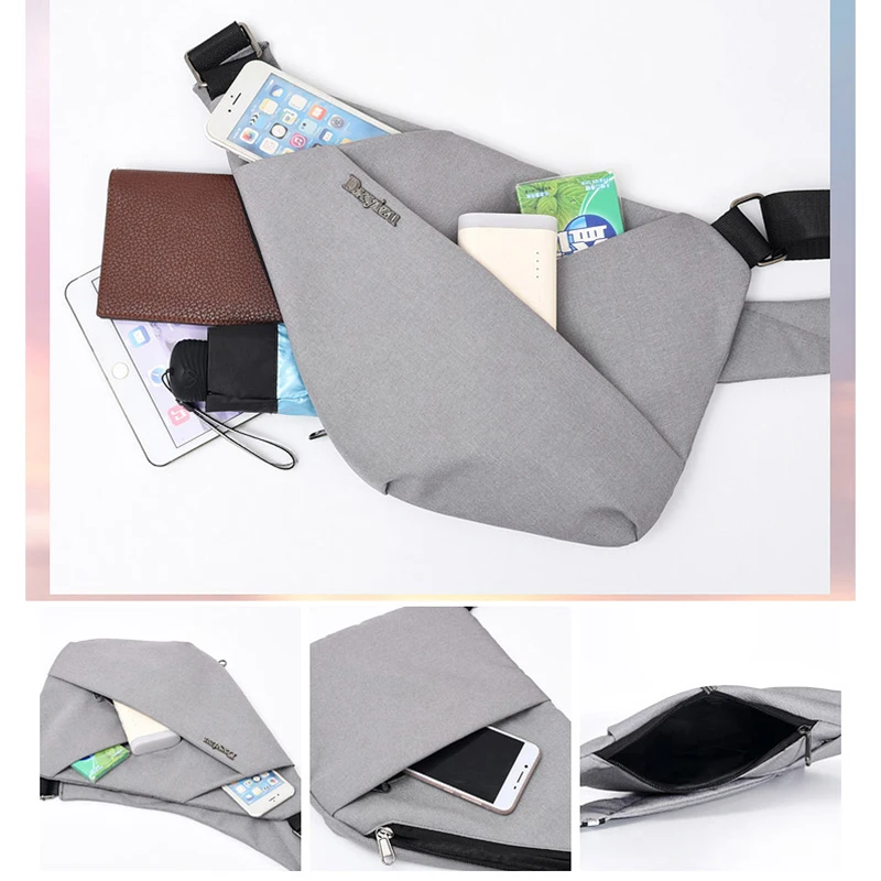 Fashion Male Chest bag Waterproof Casual Chest Pack Male Business Sling Bags Anti theft Travel Chest Pack Male 2020
Fashion Male Chest bag Waterproof Casual Chest Pack Male Business Sling Bags Anti theft Travel Chest Pack Male 2020