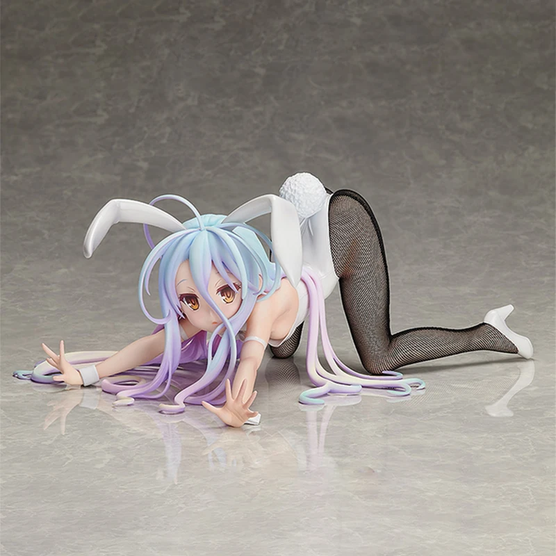 

Japan Sexy Figure No Game No Life Shiro Bunny Girl PVC Action Figure Japan 12cm Anime rabbit Toy Collection Model Doll For Gift