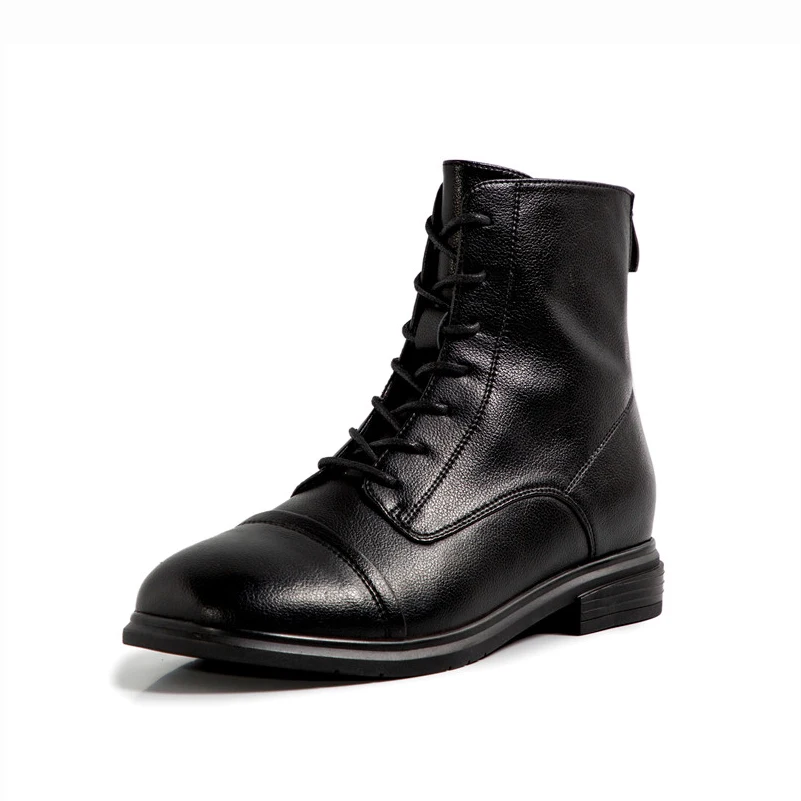 ANNYMOLI Woman Boots Med Heel Ankle Boots Lace UP Block Heel Short Boots Zip Round Toe Ladies Shoes Autumn Winter Black Size 40
ANNYMOLI Woman Boots Med Heel Ankle Boots Lace UP Block Heel Short Boots Zip Round Toe Ladies Shoes Autumn Winter Black Size 40