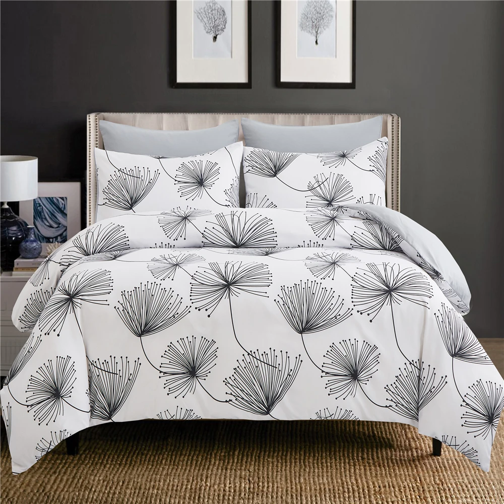 Luxury Double Bed Duvet cover Dandelion White Quilt Cover Bed Housse De Couette Twin Single Queen Size Floral Bedding Sets
Luxury Double Bed Duvet cover Dandelion White Quilt Cover Bed Housse De Couette Twin Single Queen Size Floral Bedding Sets