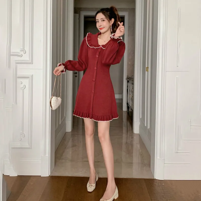 2021 Autumn Winter Vintage Women Long Sleeve Retro French Elegant Female Casual Party One-Piece Korean Dress Y275
2021 Autumn Winter Vintage Women Long Sleeve Retro French Elegant Female Casual Party One-Piece Korean Dress Y275