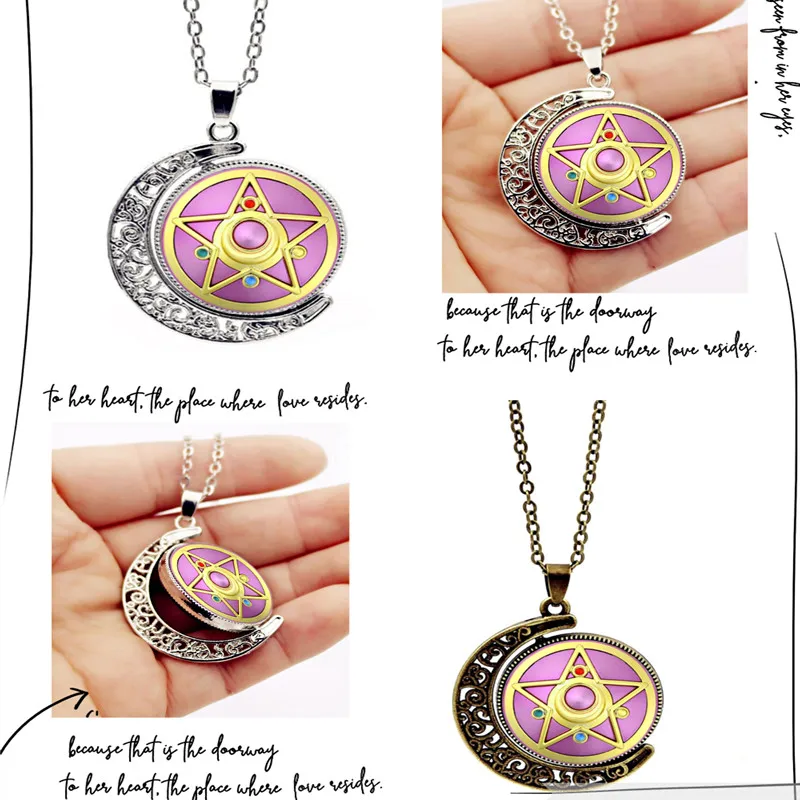 Sailor Moon Cosplay Necklace Cabochon Silver Plated/Crystal Pendant Gifts For Girlfriend
Sailor Moon Cosplay Necklace Cabochon Silver Plated/Crystal Pendant Gifts For Girlfriend