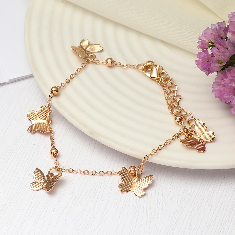 Lovers Wear of Blue Turkish Butterfly Pendant Charm Bracelet Adjustable Rope Chain Anklet Children Girl Jewelry
Lovers Wear of Blue Turkish Butterfly Pendant Charm Bracelet Adjustable Rope Chain Anklet Children Girl Jewelry
