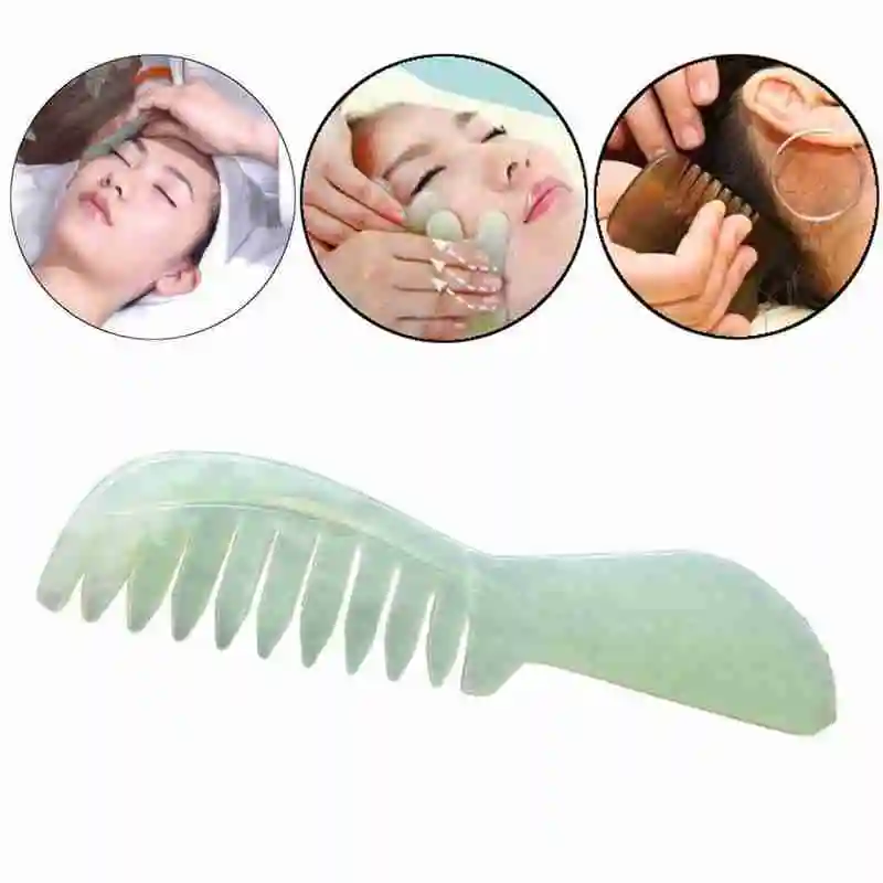 Natural Jade And Jade Comb Head Massage Health Care Promote Blood Circulation Condition Hair Prevent Hair Loss Jade Comb
Natural Jade And Jade Comb Head Massage Health Care Promote Blood Circulation Condition Hair Prevent Hair Loss Jade Comb