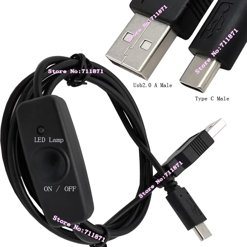 Черный Поддержка 2A ток вкл/выкл переключатель светодиодный светильник Usb2.0 A