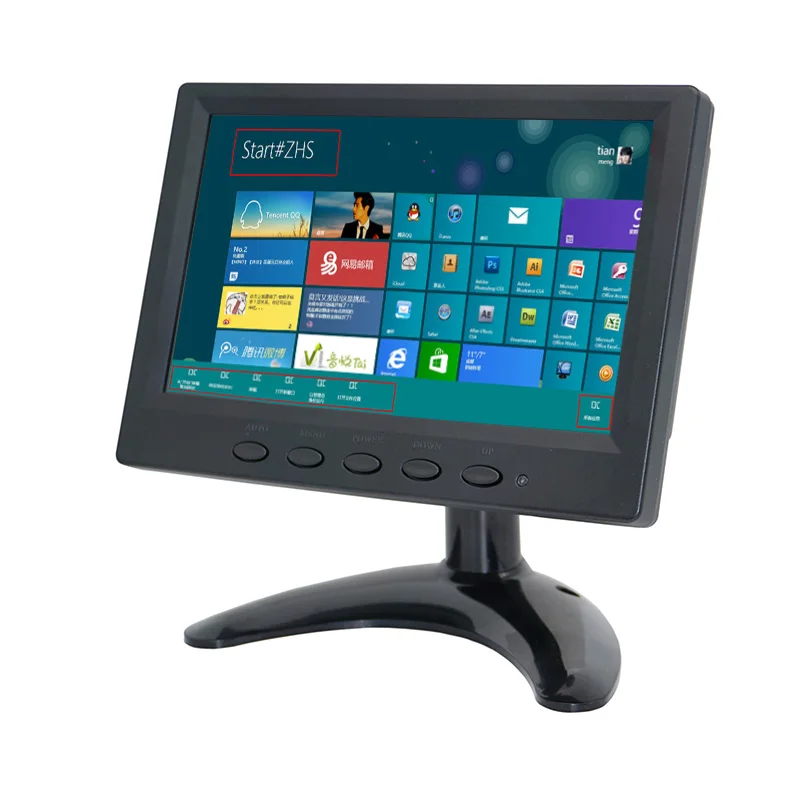 Factory Price 7 Inch Desktop CCTV LCD Computer Monitor With Resolution 1024*600 AV/BNC/VGA/HDMI/USB Interface
Factory Price 7 Inch Desktop CCTV LCD Computer Monitor With Resolution 1024*600 AV/BNC/VGA/HDMI/USB Interface