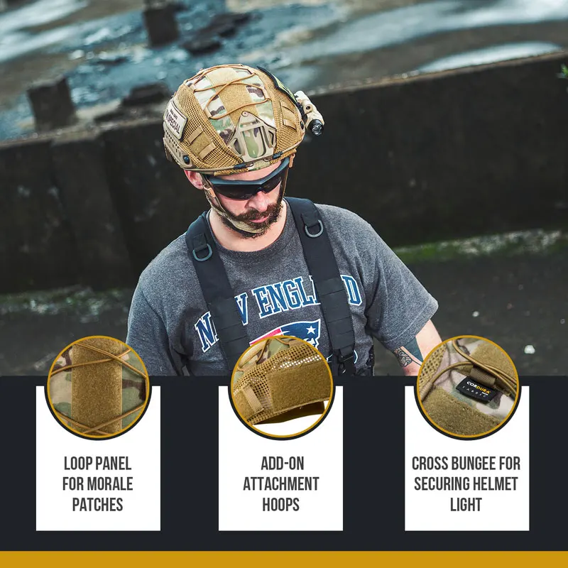 Tactical Multicam Helmet Cover for XL Ops-Core FAST PJ Airsoft Helmets & L Size Ballistic Helmets
Tactical Multicam Helmet Cover for XL Ops-Core FAST PJ Airsoft Helmets & L Size Ballistic Helmets