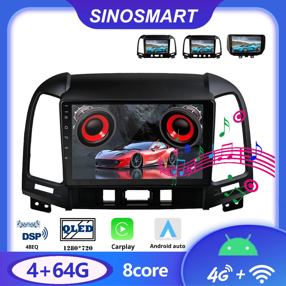SinosmartCar GPS навигационное радио для Hyundai Santa Fe 2006-2019 2din 2.5D QLED экран 8 ядер, DSP 48EQ
SinosmartCar GPS навигационное радио для Hyundai Santa Fe 2006-2019 2din 2.5D QLED экран 8 ядер, DSP 48EQ