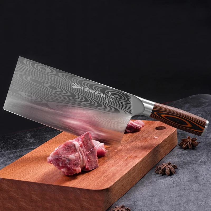 Deng knife High-grade handmade forged blade carbon steel kitchen knife Chinese chef knife vegetable cleaver kitchen Colour wood
Deng knife High-grade handmade forged blade carbon steel kitchen knife Chinese chef knife vegetable cleaver kitchen Colour wood