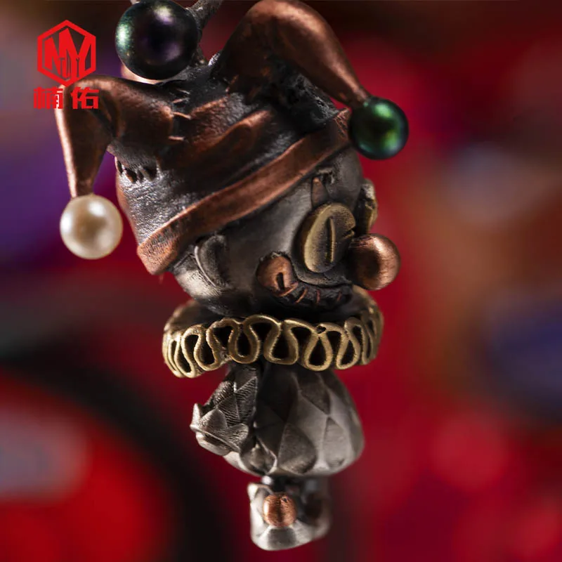 EDC Silver Necklace 925 Clown Doll Retro Popular Pendant Knife Beads | Спорт и развлечения