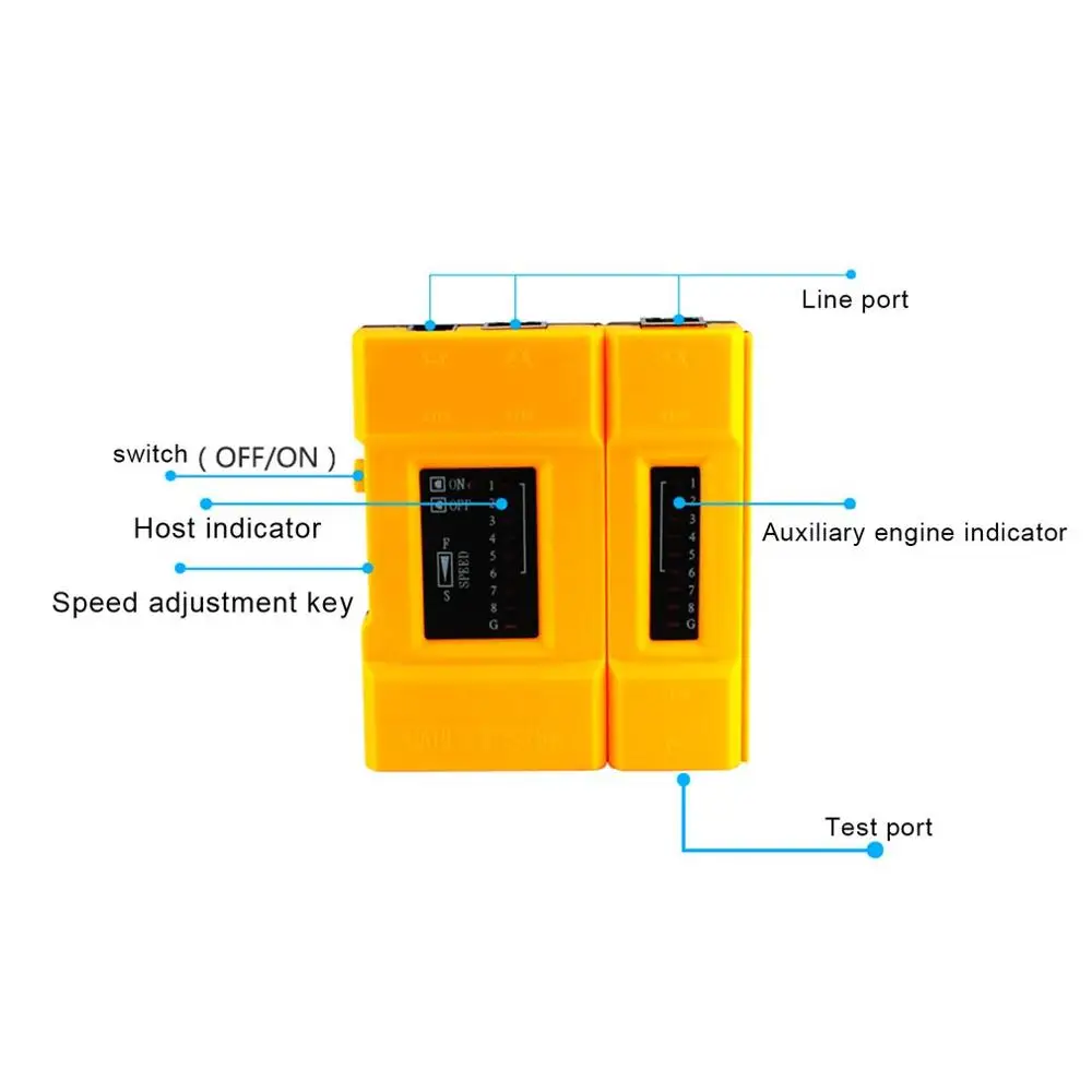 NST-YG468 Portable Handheld Telephone Ethernet LAN Network Cable Tester Testing Tool Line Finder Wire Tracker
NST-YG468 Portable Handheld Telephone Ethernet LAN Network Cable Tester Testing Tool Line Finder Wire Tracker