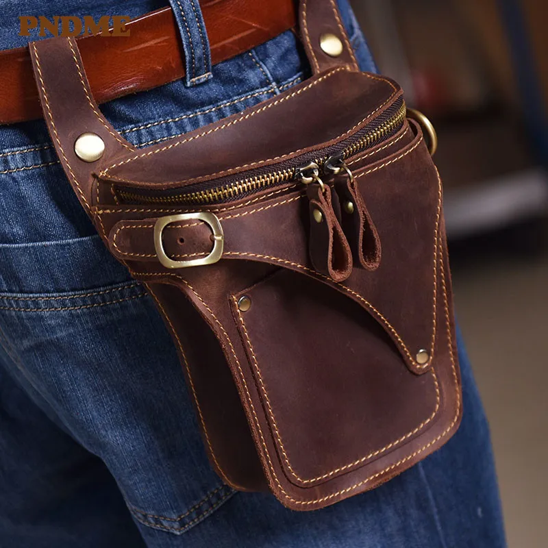 Retro crazy horse cowhide men's waist pack casual high-quality natural genuine leather motorcycle belt bag runner phone bag
Retro crazy horse cowhide men's waist pack casual high-quality natural genuine leather motorcycle belt bag runner phone bag