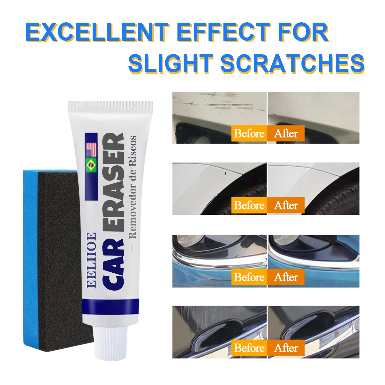 Car Paint Scratch Repair Kit Care Restorer Liquid with Sponge Car Compound Scratch Remover For Car JS23
Car Paint Scratch Repair Kit Care Restorer Liquid with Sponge Car Compound Scratch Remover For Car JS23