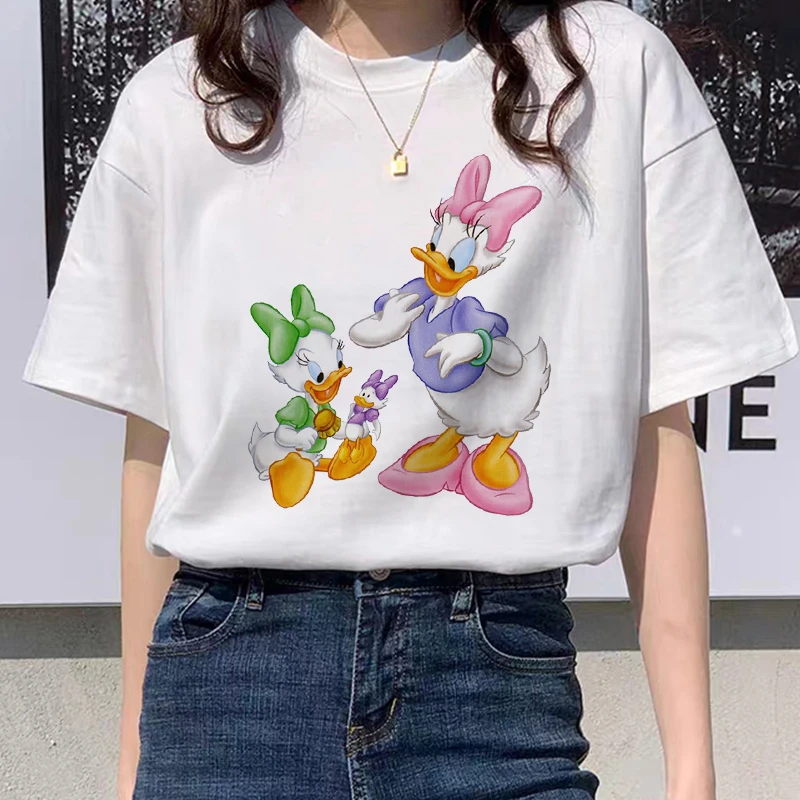 Disney Printing Mickey Mouse And Donald Duck Women T-Shirt Cartoon Summer Top Ladies Female Tee Clothing Short Sleeve Christmas
Disney Printing Mickey Mouse And Donald Duck Women T-Shirt Cartoon Summer Top Ladies Female Tee Clothing Short Sleeve Christmas