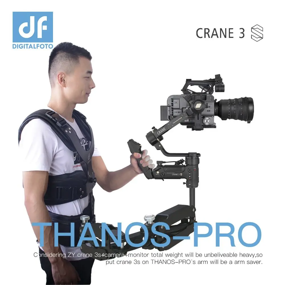 DIGITALFOTO THANOS-PRO Steadicam Z Axis Easyrig Readyrig поддержка жилета для DJI RS2 RS3 PRO ZHIYUN CRANE 3S 3 Gimbal
DIGITALFOTO THANOS-PRO Steadicam Z Axis Easyrig Readyrig поддержка жилета для DJI RS2 RS3 PRO ZHIYUN CRANE 3S 3 Gimbal