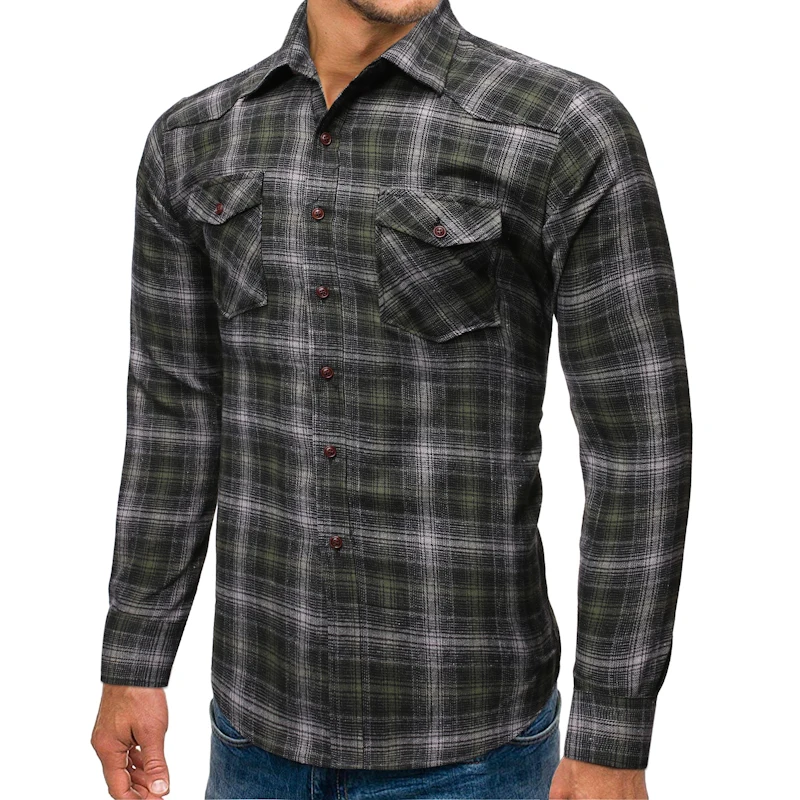 Loldeal Cotton Sanded Double Pockets Casual Shirt Men Plaid Turn-down Collar Stylish Long Sleeve
Loldeal Cotton Sanded Double Pockets Casual Shirt Men Plaid Turn-down Collar Stylish Long Sleeve