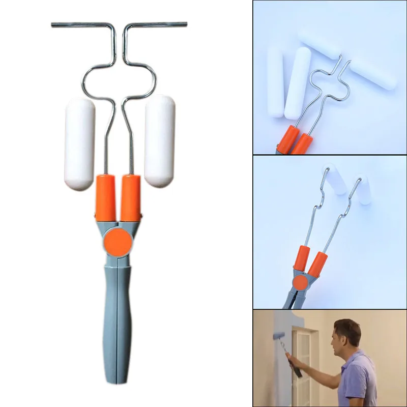 ABS+304 Paint Rollers All Dual Paint Roller Helps Paint Fencing Poles and Corners Dual Paint Roll Adjustable Without Dead Corner
ABS+304 Paint Rollers All Dual Paint Roller Helps Paint Fencing Poles and Corners Dual Paint Roll Adjustable Without Dead Corner