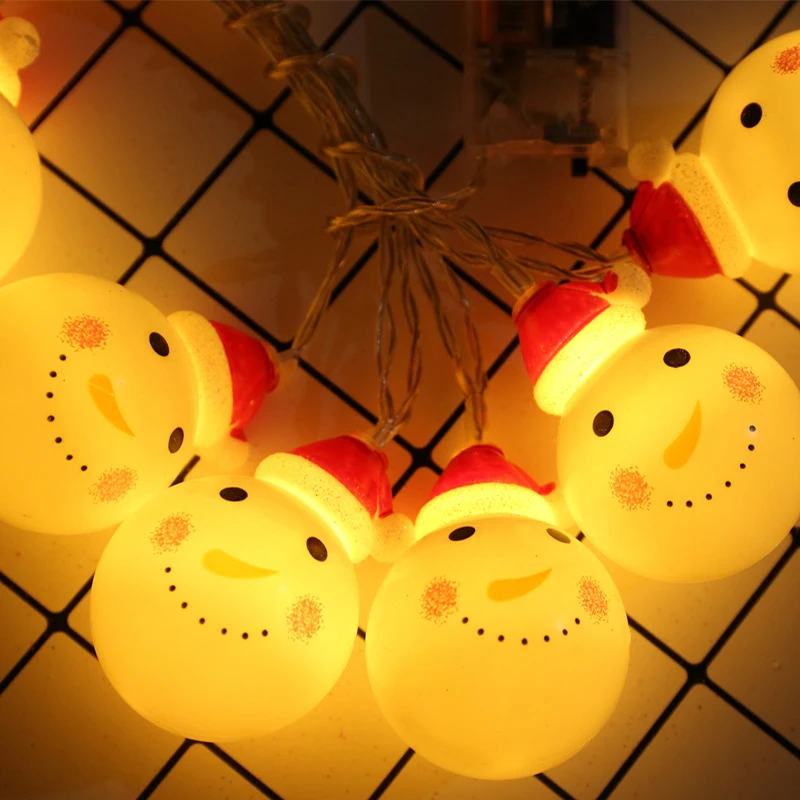 LED Christmas Snowman String Lights Christmas Tree Decoration Lights Holiday New Year Festival Lamp Both Indoor And Outdoor
LED Christmas Snowman String Lights Christmas Tree Decoration Lights Holiday New Year Festival Lamp Both Indoor And Outdoor