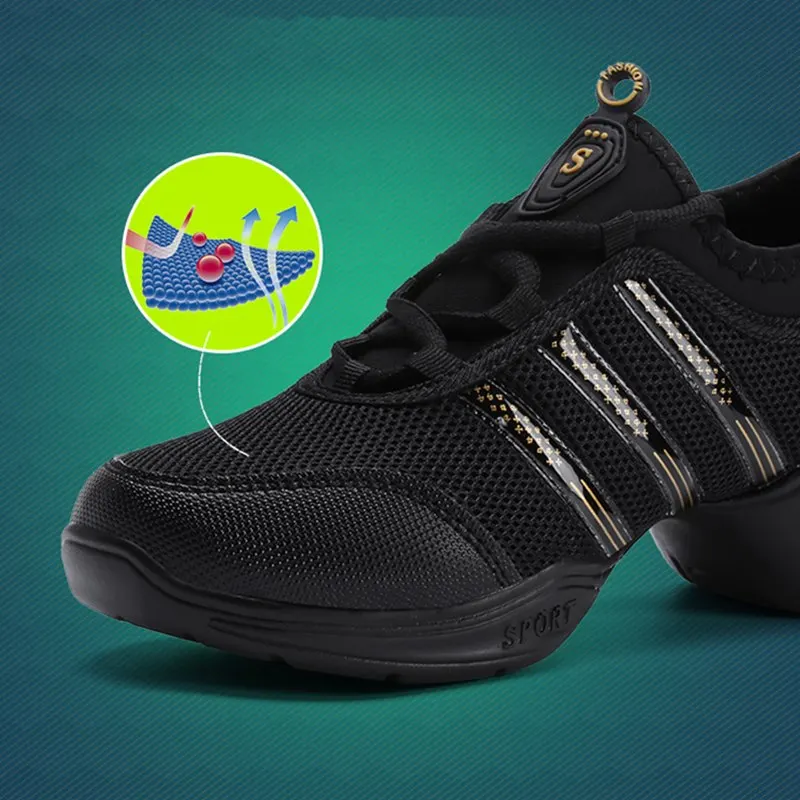 EU34-44 Women Dance Shoes Feature Soft Outsole Breath Salsa Modern Hip Hop Jazz Breathable Teachers Dance Sneakers Ladies
EU34-44 Women Dance Shoes Feature Soft Outsole Breath Salsa Modern Hip Hop Jazz Breathable Teachers Dance Sneakers Ladies