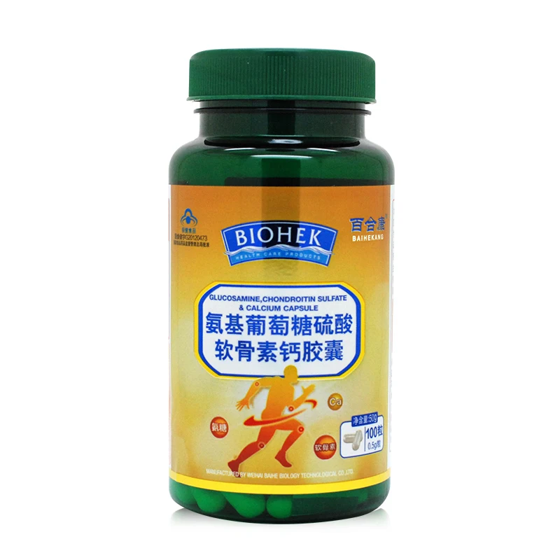 Lily kang brand glucosamine chondroitin sulfate calcium capsule 0.5 * 100 g/grain
Lily kang brand glucosamine chondroitin sulfate calcium capsule 0.5 * 100 g/grain