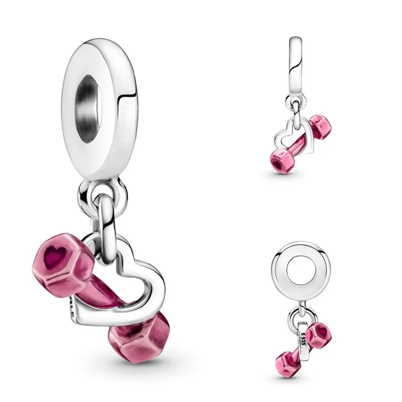 100% 925 Silver New Dumbbell Peach Heart Pendant Suitable For The Original Pandora Bracelet Necklace Women's Diy Charm Jewelry
100% 925 Silver New Dumbbell Peach Heart Pendant Suitable For The Original Pandora Bracelet Necklace Women's Diy Charm Jewelry