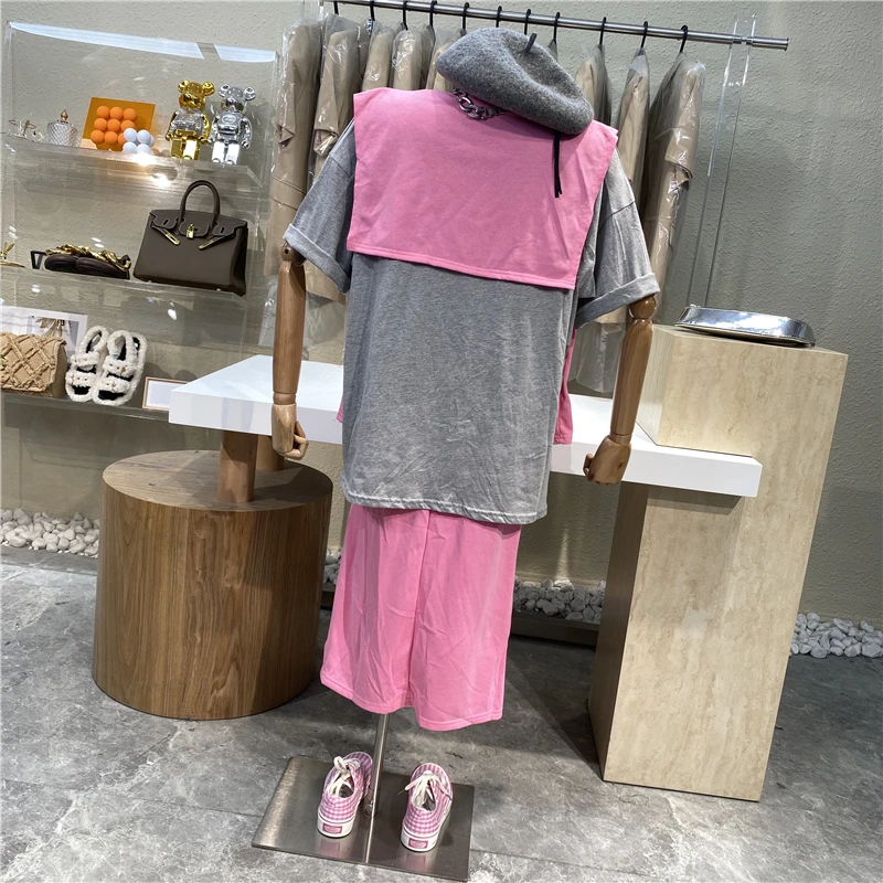 2021 Leisure Sports Style Loose Letter Printed Shawl Round Neck T-shirt+high Waist Split Skirt Salt Or Sweet Suit
2021 Leisure Sports Style Loose Letter Printed Shawl Round Neck T-shirt+high Waist Split Skirt Salt Or Sweet Suit