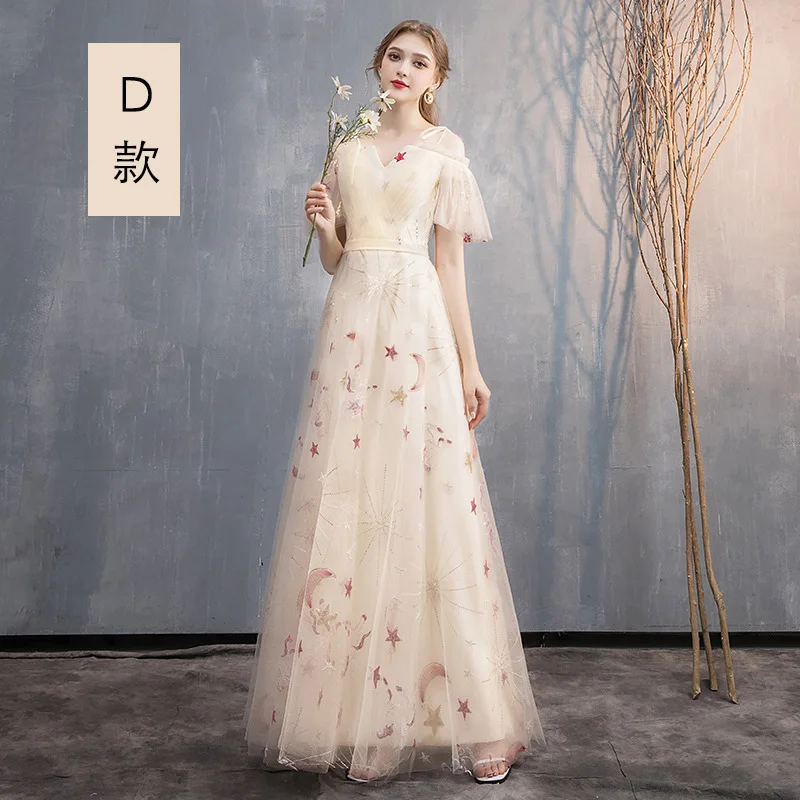 Champagne Sexy Oriental Party Female Starry Sky Stage Show Full Length Qipao Elegant Celebrity Evening Dress Banquet Dresses
Champagne Sexy Oriental Party Female Starry Sky Stage Show Full Length Qipao Elegant Celebrity Evening Dress Banquet Dresses