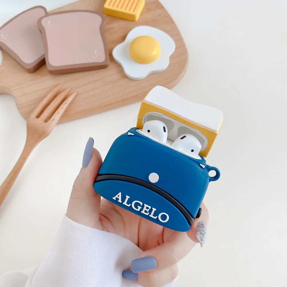3D Toast Machine Silicone Case for for Airpods 1 2 3 Pro Case Protective Wireless Bluetooth Earphone Cover Case Air Pods Pro
3D Toast Machine Silicone Case for for Airpods 1 2 3 Pro Case Protective Wireless Bluetooth Earphone Cover Case Air Pods Pro