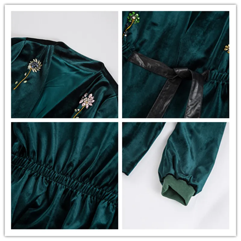 UK Winter New Style Beading Luxury Cardigan Jackets 2020 Long Sleeve Green / Black Spring Flower Velvet Beaded Jacket Women Y266 
UK Winter New Style Beading Luxury Cardigan Jackets 2020 Long Sleeve Green / Black Spring Flower Velvet Beaded Jacket Women Y266