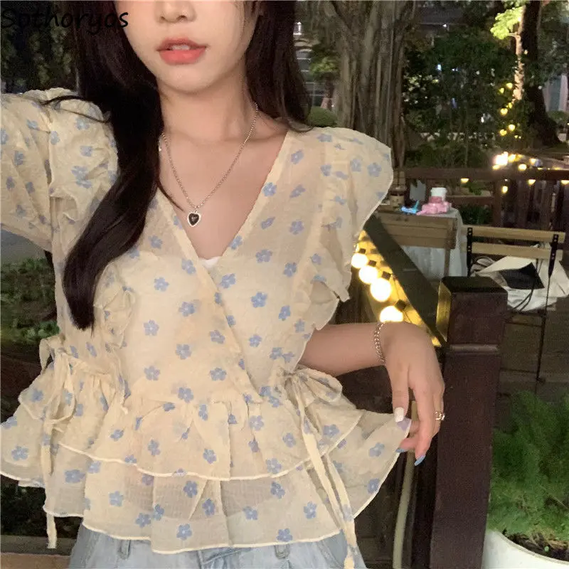 Женские туфли с цветочным принтом Блузки сладкие девочки укороченный топ тонкий короткий рукав милое шифоновое платье с мягкие корейские Г...
Женские туфли с цветочным принтом Блузки сладкие девочки укороченный топ тонкий короткий рукав милое шифоновое платье с мягкие корейские Г...