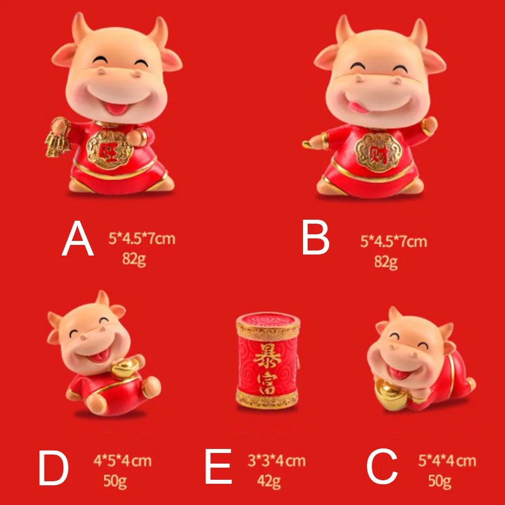 2021 Creative Year of the Ox Shaking Head New Year Gift Home Decor Car Decoration Lovely Cow Childern Gifts Resin Figurines
2021 Creative Year of the Ox Shaking Head New Year Gift Home Decor Car Decoration Lovely Cow Childern Gifts Resin Figurines