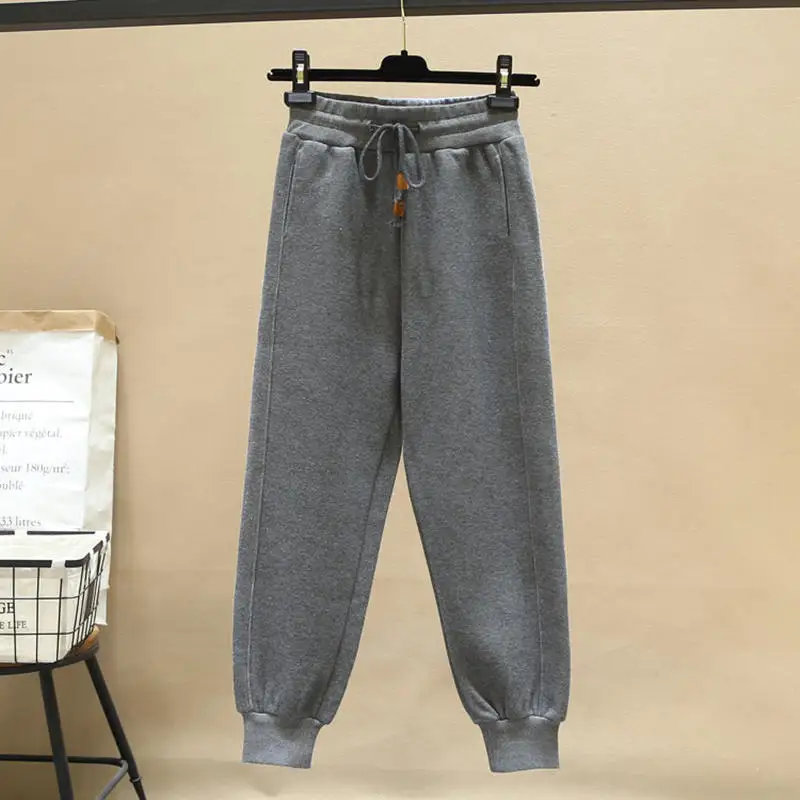BF Style Casual Sweatpants Women Autumn Winter Elastic Waist Loose Pants Women Velvet Thicken Warm Harem Pants Pantalones C6663
BF Style Casual Sweatpants Women Autumn Winter Elastic Waist Loose Pants Women Velvet Thicken Warm Harem Pants Pantalones C6663