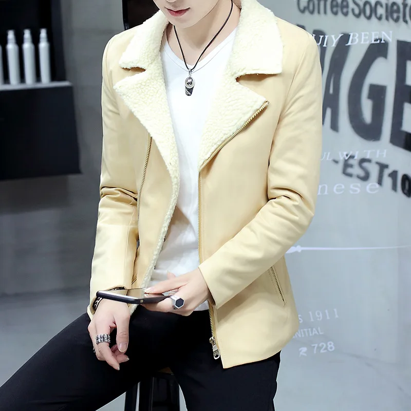 2022 Men's Winter Velvet Padded Thickened Coat Slim Youth Handsome Casual Lambswool Jacket 
2022 Men's Winter Velvet Padded Thickened Coat Slim Youth Handsome Casual Lambswool Jacket