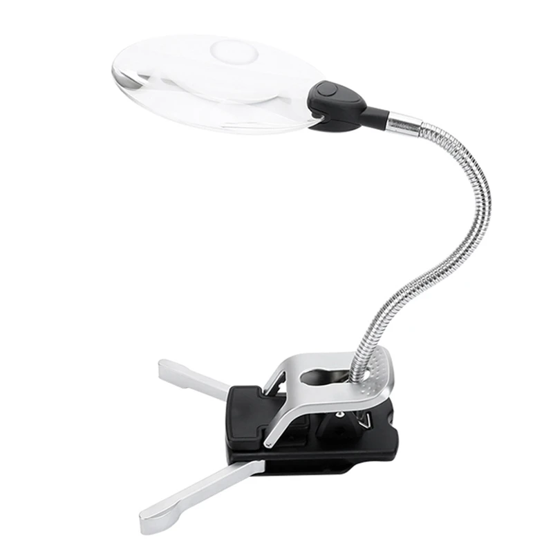Desktop Illuminated Magnifier Magnifying Glass Folding Handsfree Magnifier for Reading Watch Repair
Desktop Illuminated Magnifier Magnifying Glass Folding Handsfree Magnifier for Reading Watch Repair