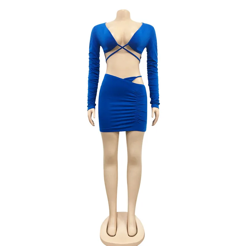 WJFZQM Solid Suit Outfit Sexy Two Piece Set Women Deep V Crop Top and Mini Skirt Set Tracksuit Ruched Hollow Out Club Wear
WJFZQM Solid Suit Outfit Sexy Two Piece Set Women Deep V Crop Top and Mini Skirt Set Tracksuit Ruched Hollow Out Club Wear