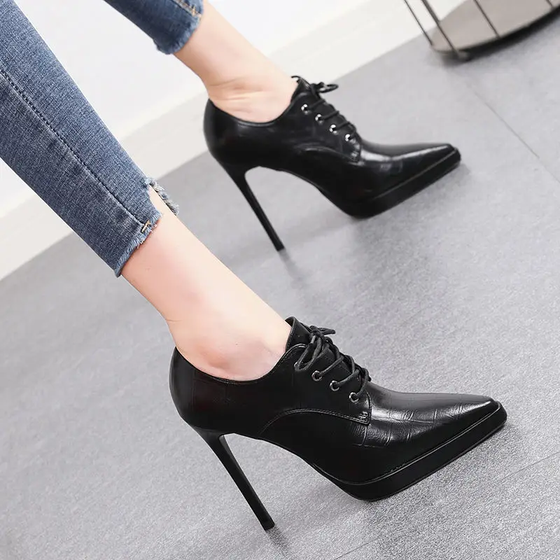 Women Pumps Fashion Pointed-toe Female Party High Heels Winter Autumn Career Shoes Thick Platform Womans Stiletto Heeled Shoes
Women Pumps Fashion Pointed-toe Female Party High Heels Winter Autumn Career Shoes Thick Platform Womans Stiletto Heeled Shoes