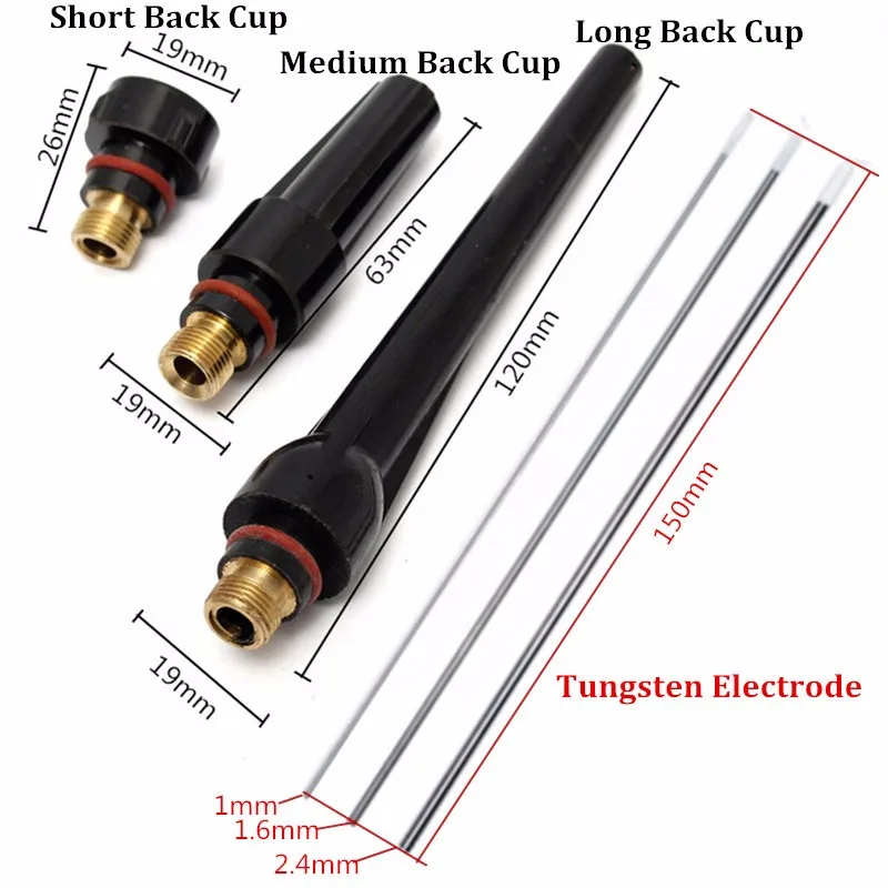 CSS 17Pcs Welders Welding Torch Tig Cup Collet Body Nozzle Kit Tungsten Electrode For Wp-17/18/26 Tig Welding Torch
CSS 17Pcs Welders Welding Torch Tig Cup Collet Body Nozzle Kit Tungsten Electrode For Wp-17/18/26 Tig Welding Torch