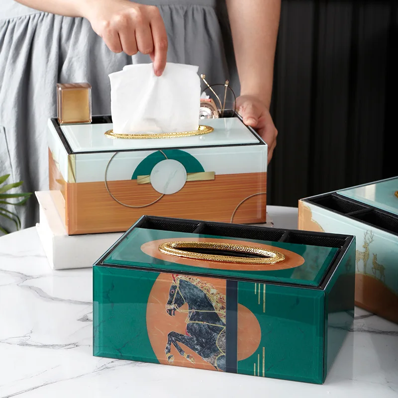 box glass modern fashion household dining table tea table American Nordic paper drawing remote control storage box
box glass modern fashion household dining table tea table American Nordic paper drawing remote control storage box