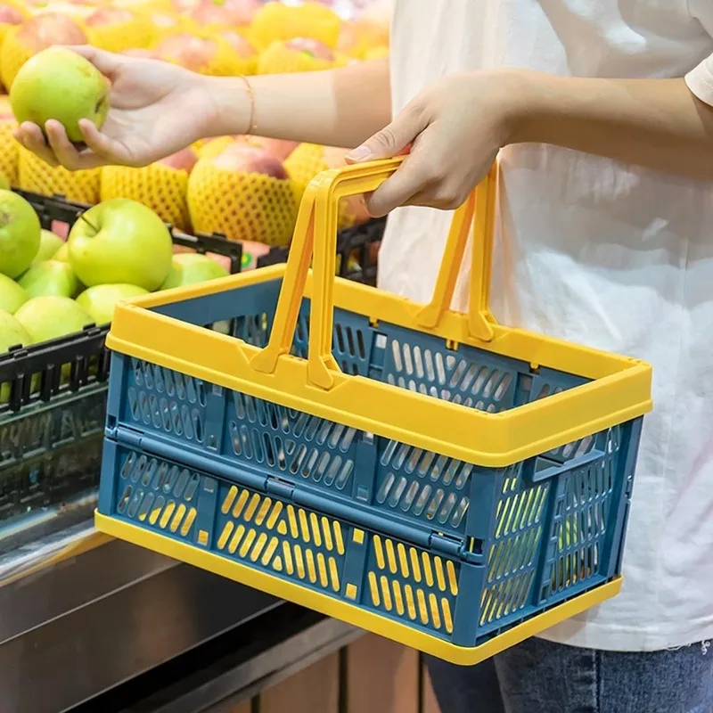 Folding Collapsible Plastic Storage Crate Box with Handle Stackable Home Kitchen Warehouse Storage Baskets Box 16.3*29.8cm
Folding Collapsible Plastic Storage Crate Box with Handle Stackable Home Kitchen Warehouse Storage Baskets Box 16.3*29.8cm