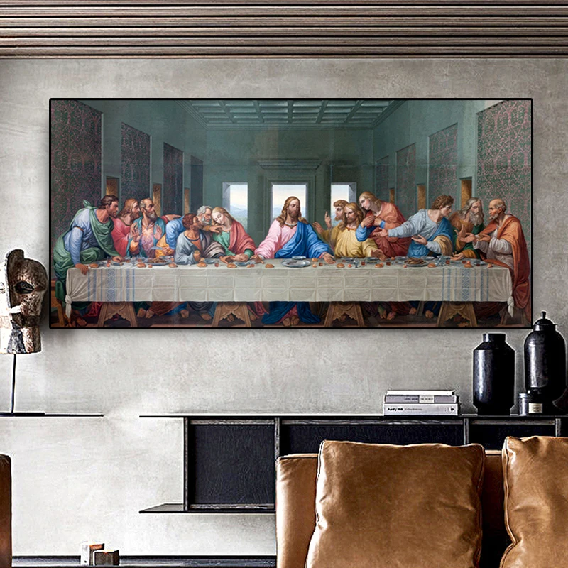 Leonardo Da Vinci's The Last Supper Poster and Print Canvas Painting Wall Art Famous Painting Picture for Living Room Home Decor
Leonardo Da Vinci's The Last Supper Poster and Print Canvas Painting Wall Art Famous Painting Picture for Living Room Home Decor