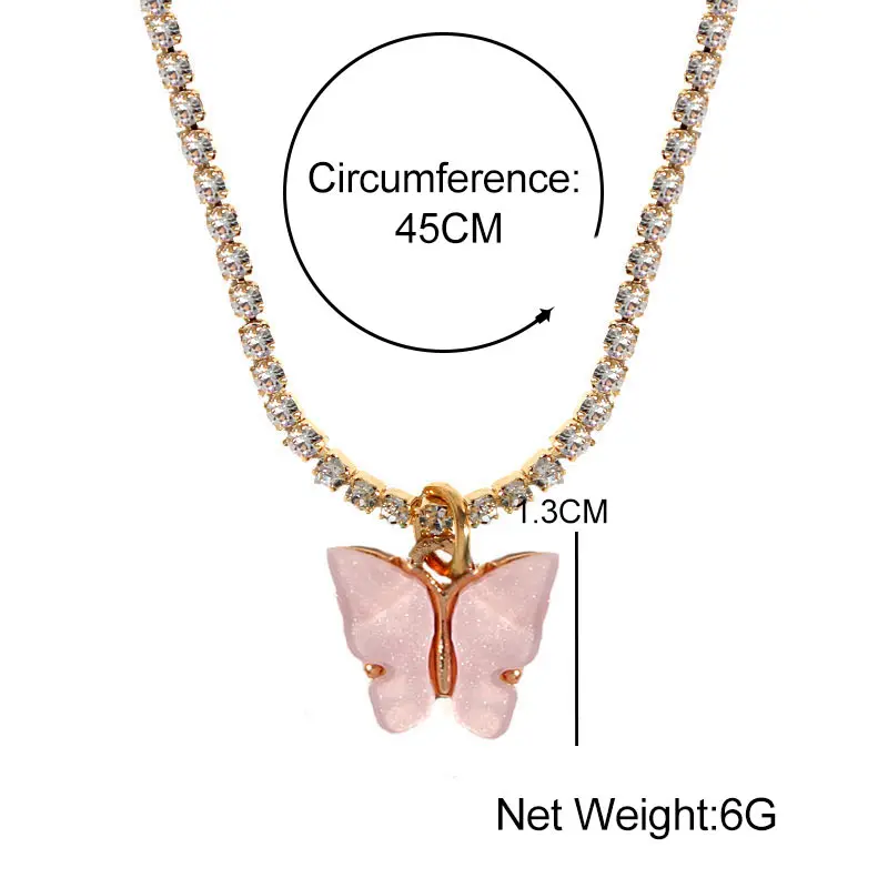 2020 Korea Resin Butterfly Necklaces for Women Sweet Long Chain Personalized Fashion Statement Pendant Necklace Party Jewelry
2020 Korea Resin Butterfly Necklaces for Women Sweet Long Chain Personalized Fashion Statement Pendant Necklace Party Jewelry