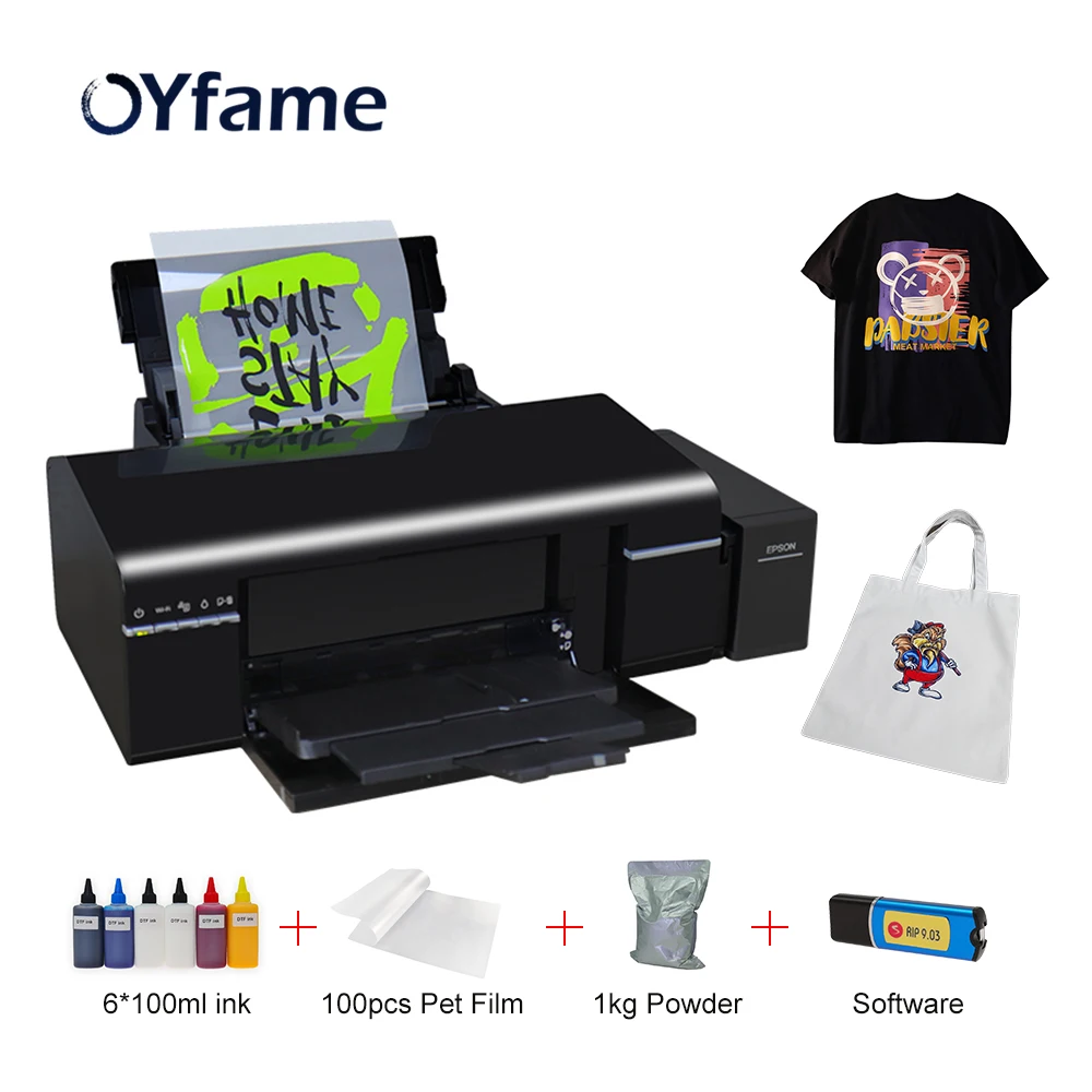 Принтер OYfame A4 DTF прямая трансмиссионная пленка принтер для футболок с чернилами