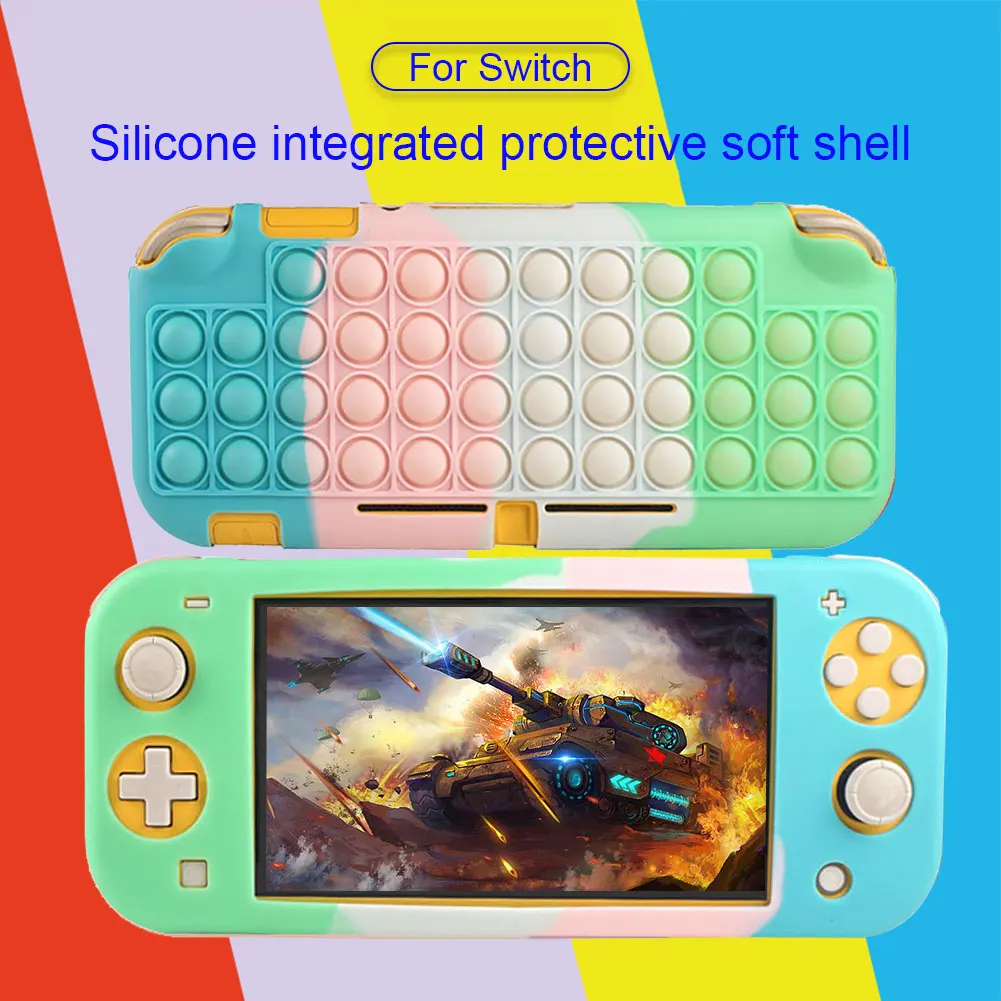 Push Bubble Case For Nintendo Switch Lite Game Console Protective Cover Decompression Fidget Toys Relief Stress Silicone Cover
Push Bubble Case For Nintendo Switch Lite Game Console Protective Cover Decompression Fidget Toys Relief Stress Silicone Cover