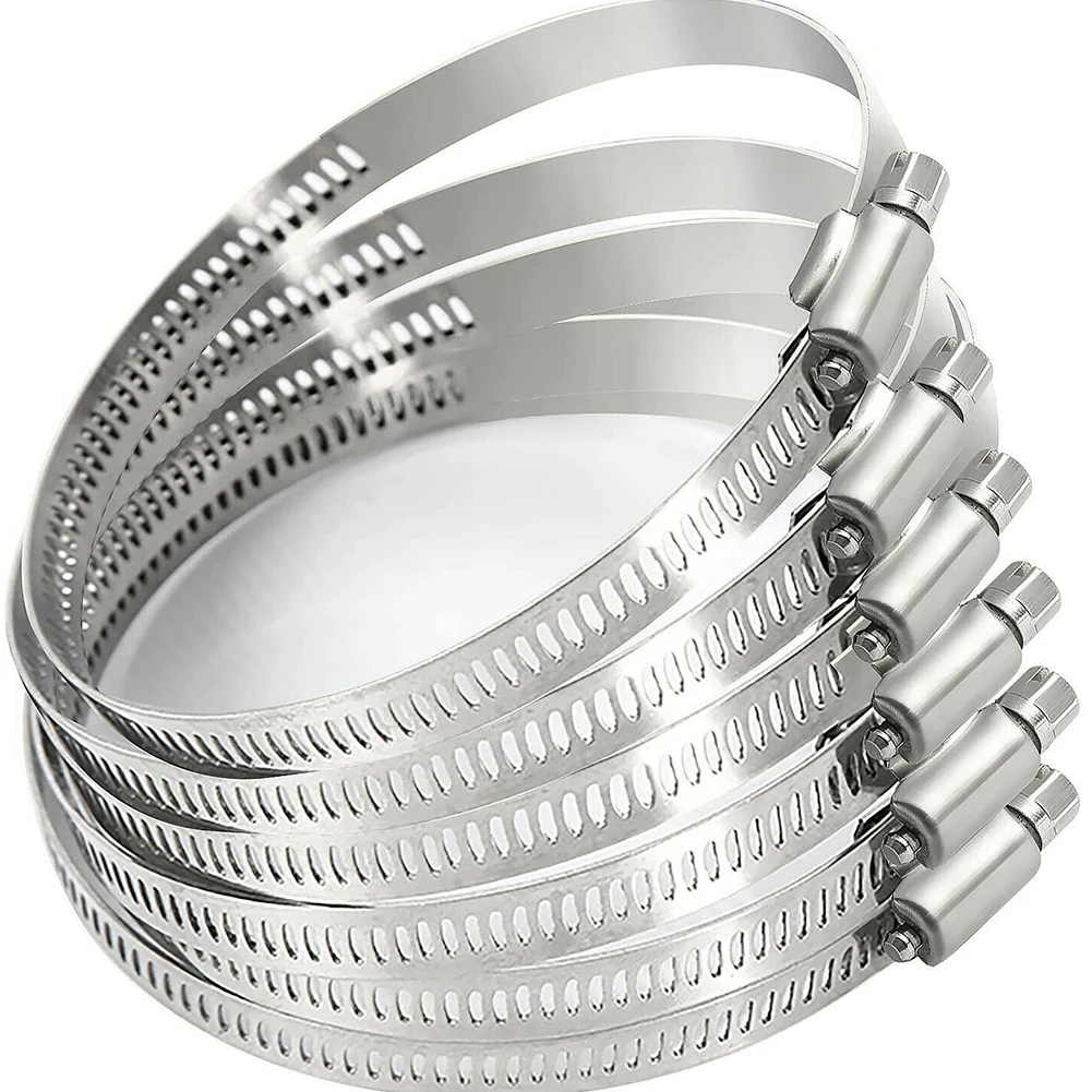 6pcs Motorcycle 12in Hose Clip Adjustable 304 Stainless Steel Duct Clamps Worm Gear Clip Drive Clamp Accessories Durable
6pcs Motorcycle 12in Hose Clip Adjustable 304 Stainless Steel Duct Clamps Worm Gear Clip Drive Clamp Accessories Durable