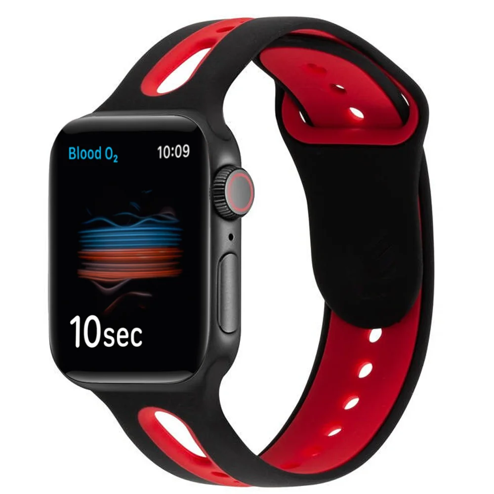 Correa deportiva para Apple Watch, banda de silicona de 44mm y 40mm para iwatch de 42/38mm, pulsera para apple watch series 6 se
Correa deportiva para Apple Watch, banda de silicona de 44mm y 40mm para iwatch de 42/38mm, pulsera para apple watch series 6 se