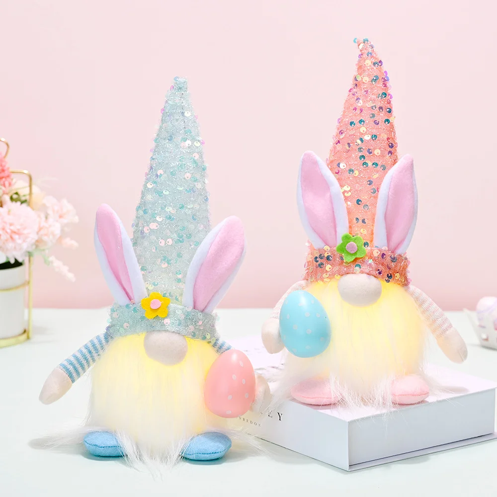 LED Easter Bunny Gnome Decoration Easter Faceless Doll Easter Plush Dwarf Home Party Decorations Kids Toys
LED Easter Bunny Gnome Decoration Easter Faceless Doll Easter Plush Dwarf Home Party Decorations Kids Toys